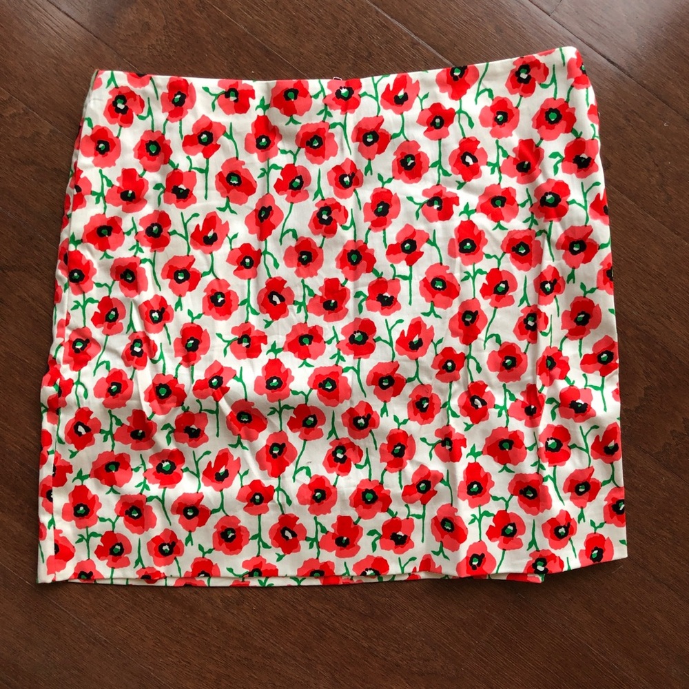 J Crew Factory Patterned Mini Skirt, Size 4